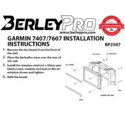 BerleyPro Visors For Garmin GPSMAP 7407/7607 3 BerleyPro Visors For Garmin GPSMAP 7407/7607 -HWS Sale Store BP2507 Installation