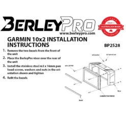BerleyPro Visors For Garmin 10X2 Models -HWS Sale Store BP2528 Installation