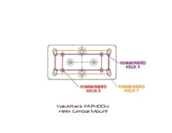YakAttack Fish Finder Mount For Humminbird Helix -HWS Sale Store FFP 1004 Mounting Hole ID Humminbird Helix page 001 45828.1538054135