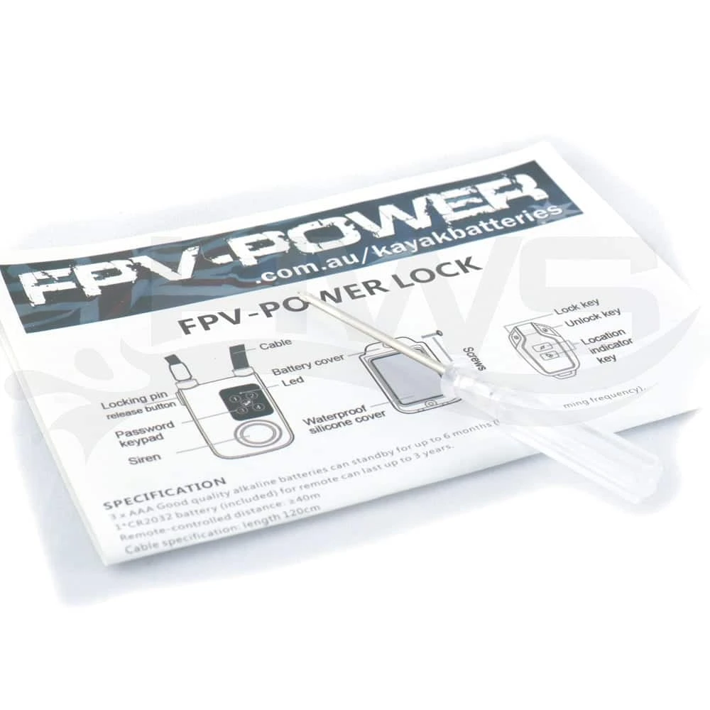 FPV-POWER Kayak Alarm Lock FPV-POWER Kayak Alarm Lock -HWS Sale Store FPV KAYAK ALARM LOCK 3