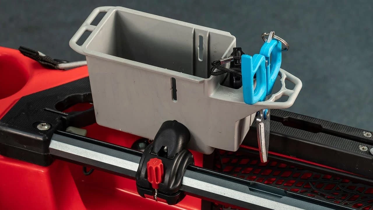 Hobie H-Rail Mini Bin Hobie H-Rail Mini Bin -HWS Sale Store Hobie mini bin installed