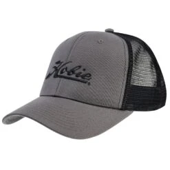 Hobie Charcoal Black Script Trucker Hat