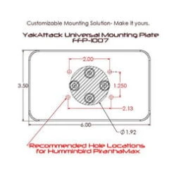 YakAttack Universal Mounting Plate 3 YakAttack Universal Mounting Plate -HWS Sale Store YA FFP 1007 V 1