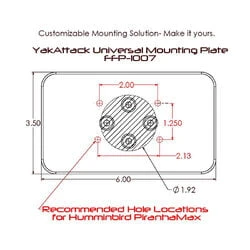 YakAttack Universal Mounting Plate YakAttack Universal Mounting Plate -HWS Sale Store YA FFP 1007 V 1
