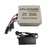FPV-Power 50AH Kayak Battery And Charger Combo